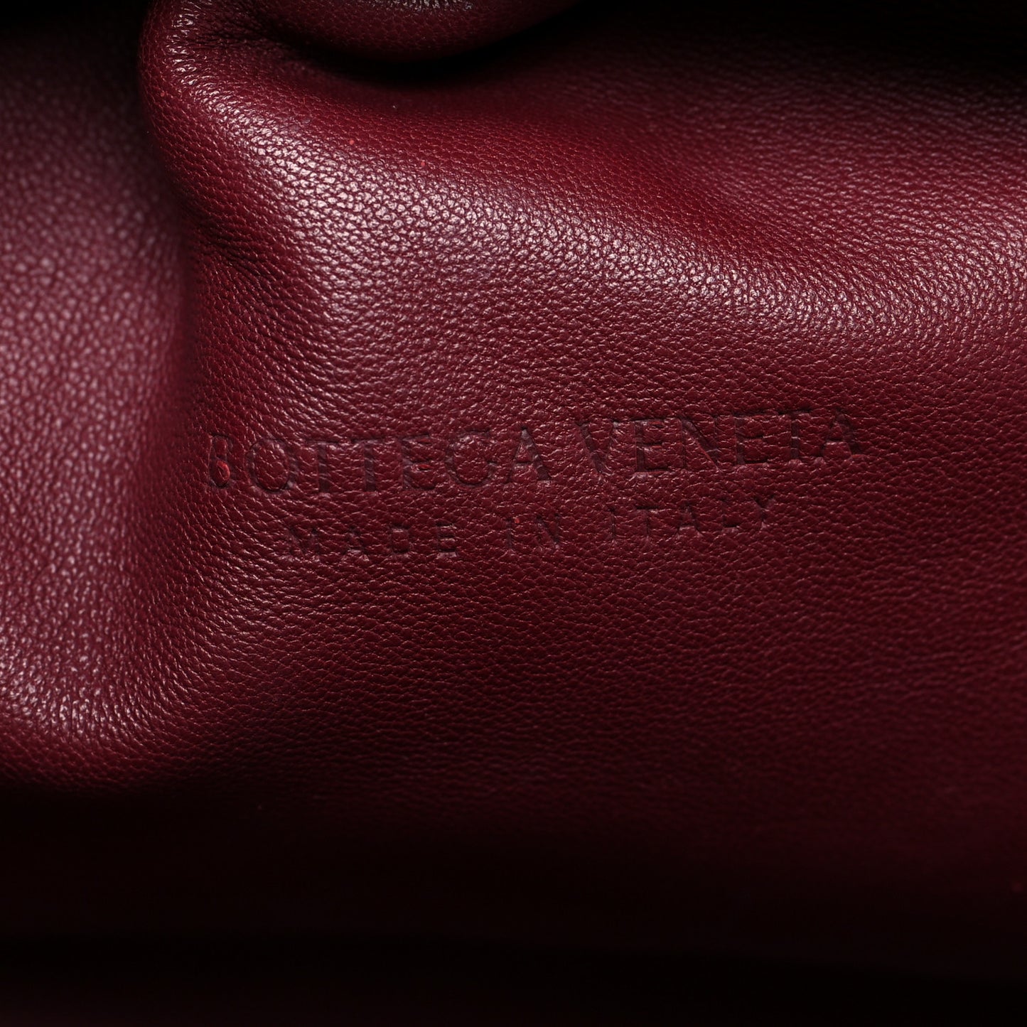 Nappa Maxi Intrecciato The Pouch Oversized Clutch Bordeaux