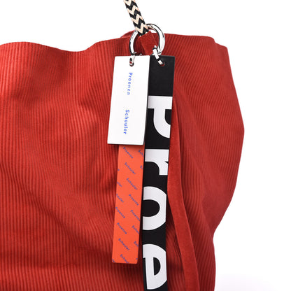 Proenza Schouler Corduroy Suede XL Tote Red 10 of 10