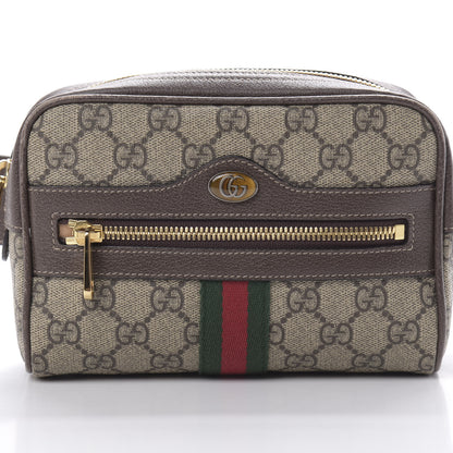 Gucci GG Supreme Monogram Web Small Ophidia Belt Bag 95 38 Dark Brown 8 of 14