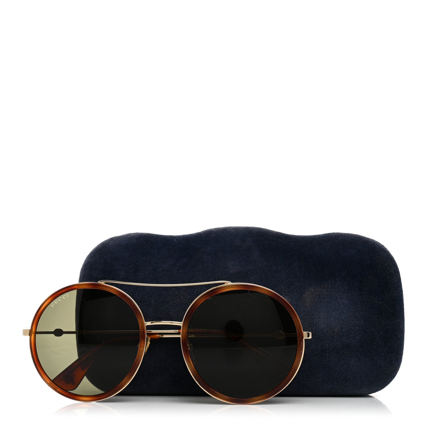 Gucci Round Sunglasses GG0061S Tortoise 8 of 8