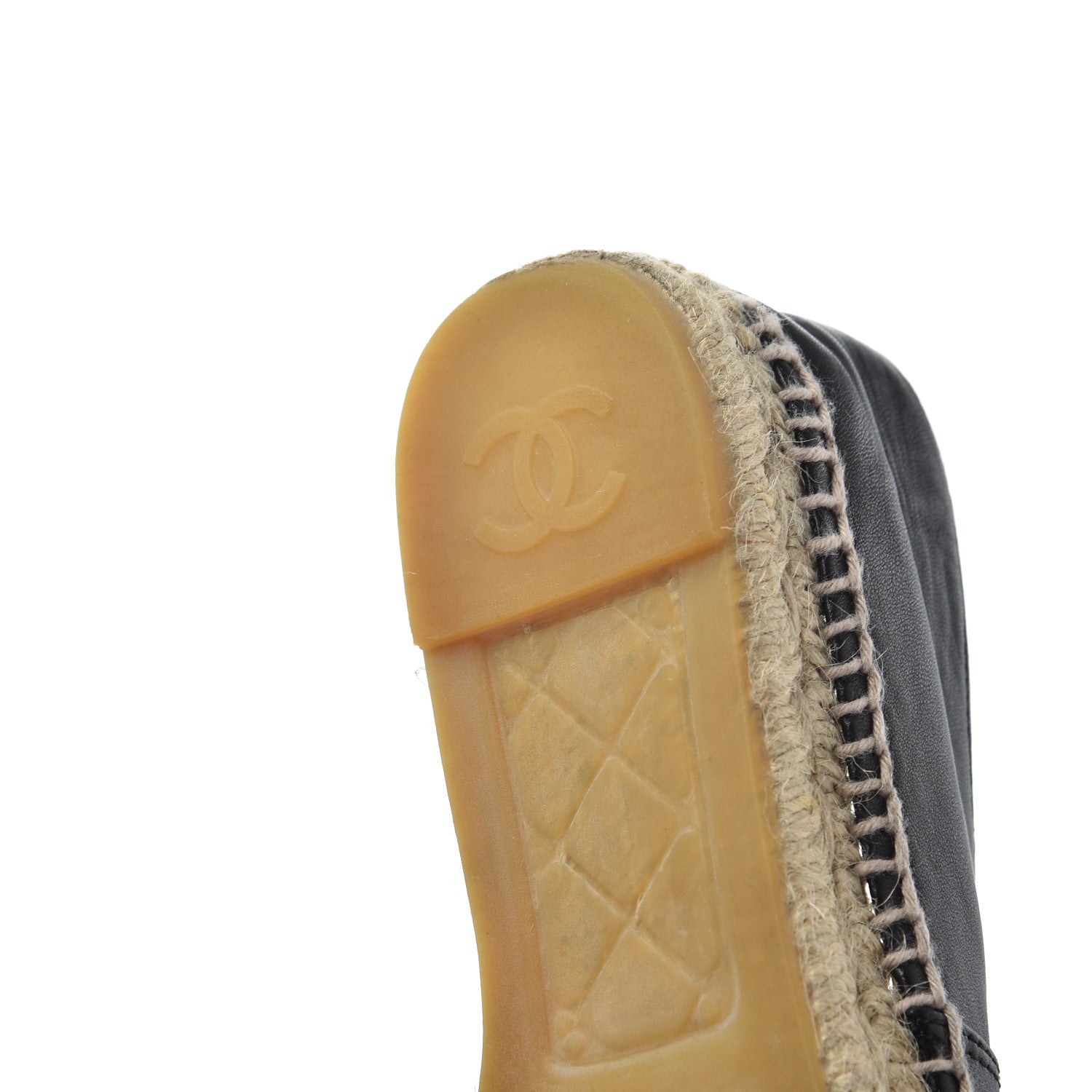Chanel Lambskin CC Espadrilles 39 Black 24 of 27