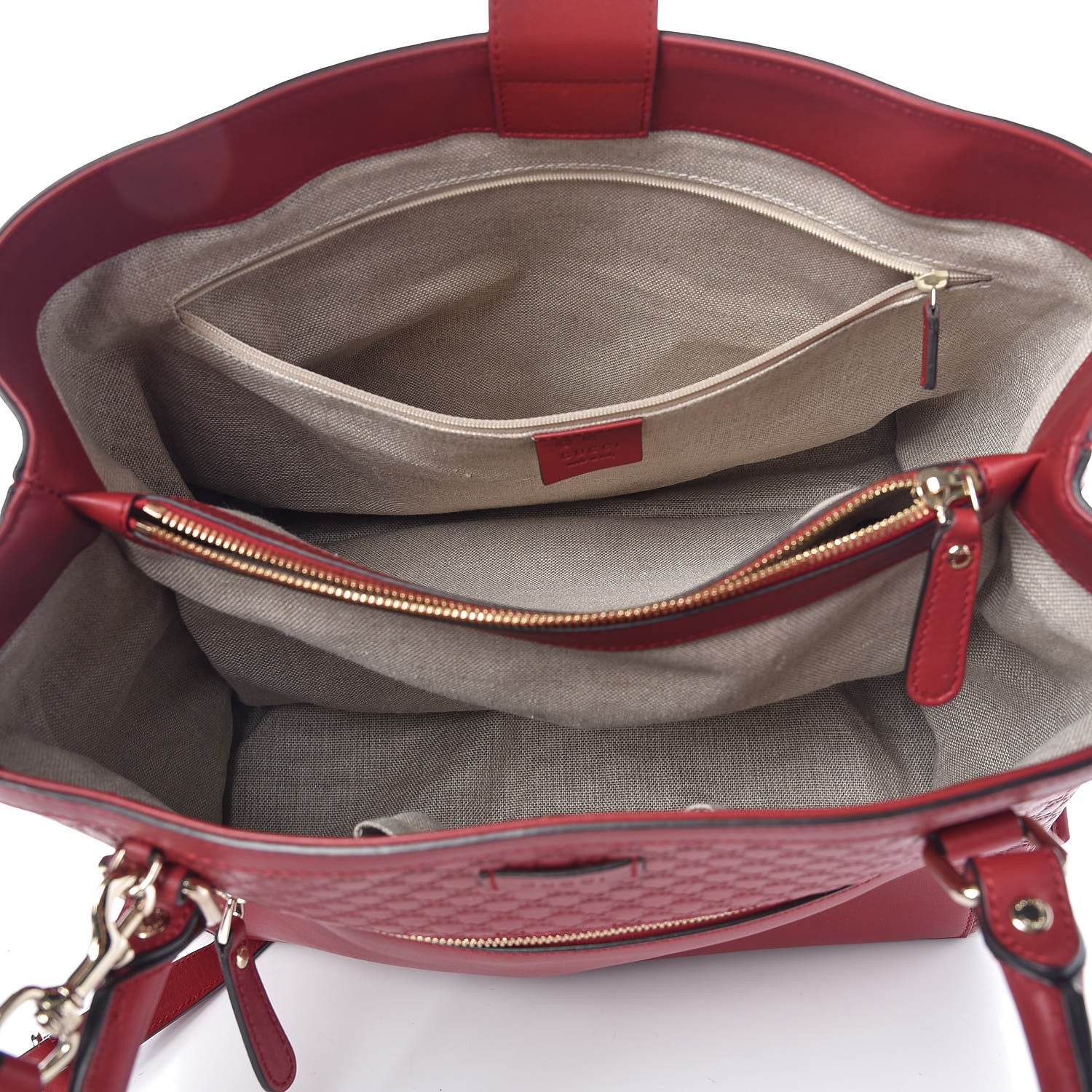 Gucci Soft Microguccissima Large Tote Red 5 of 10