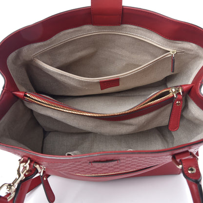 Gucci Soft Microguccissima Large Tote Red 5 of 10
