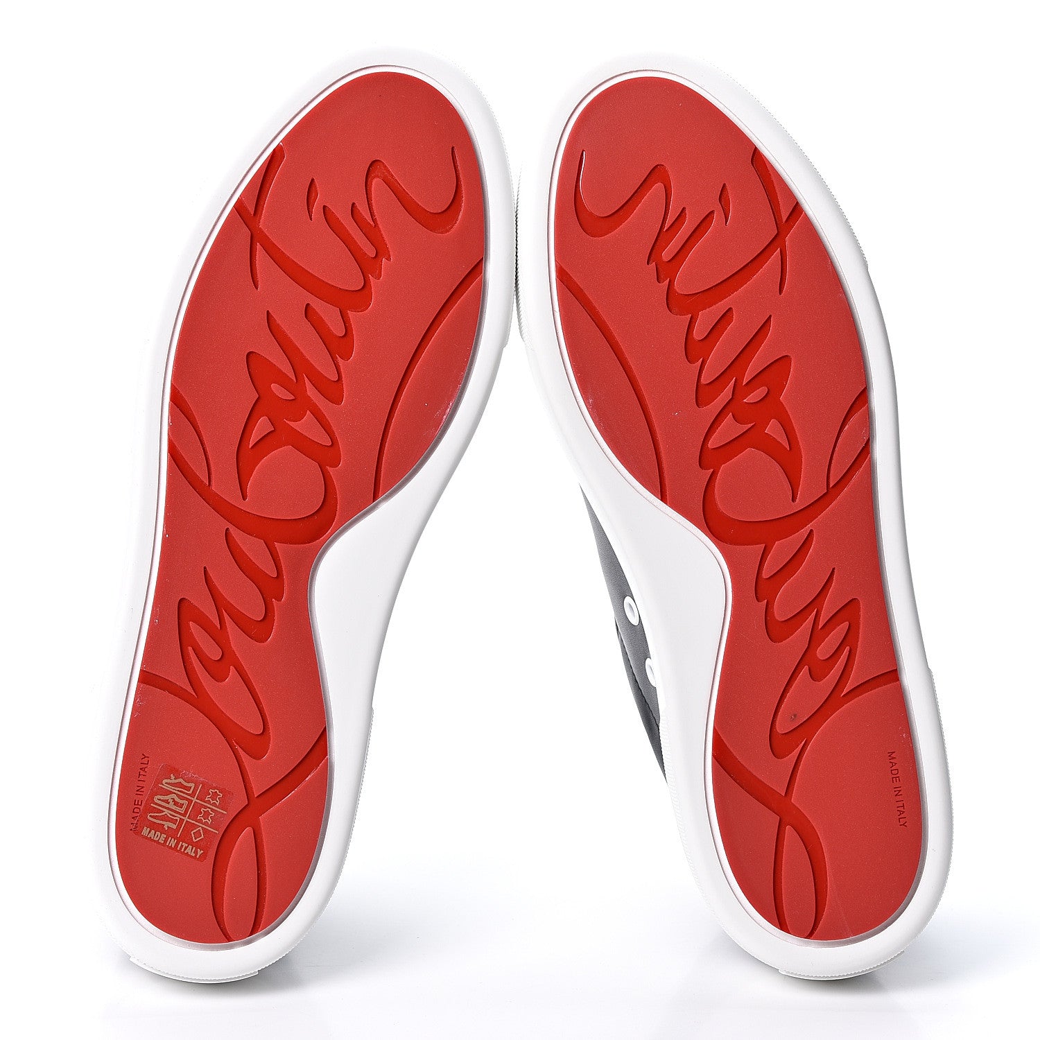 Christian Louboutin Calfskin Womens Vieirissima Flat Sneakers 41 Black 6 of 8