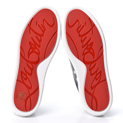 Christian Louboutin Calfskin Womens Vieirissima Flat Sneakers 41 Black 6 of 8