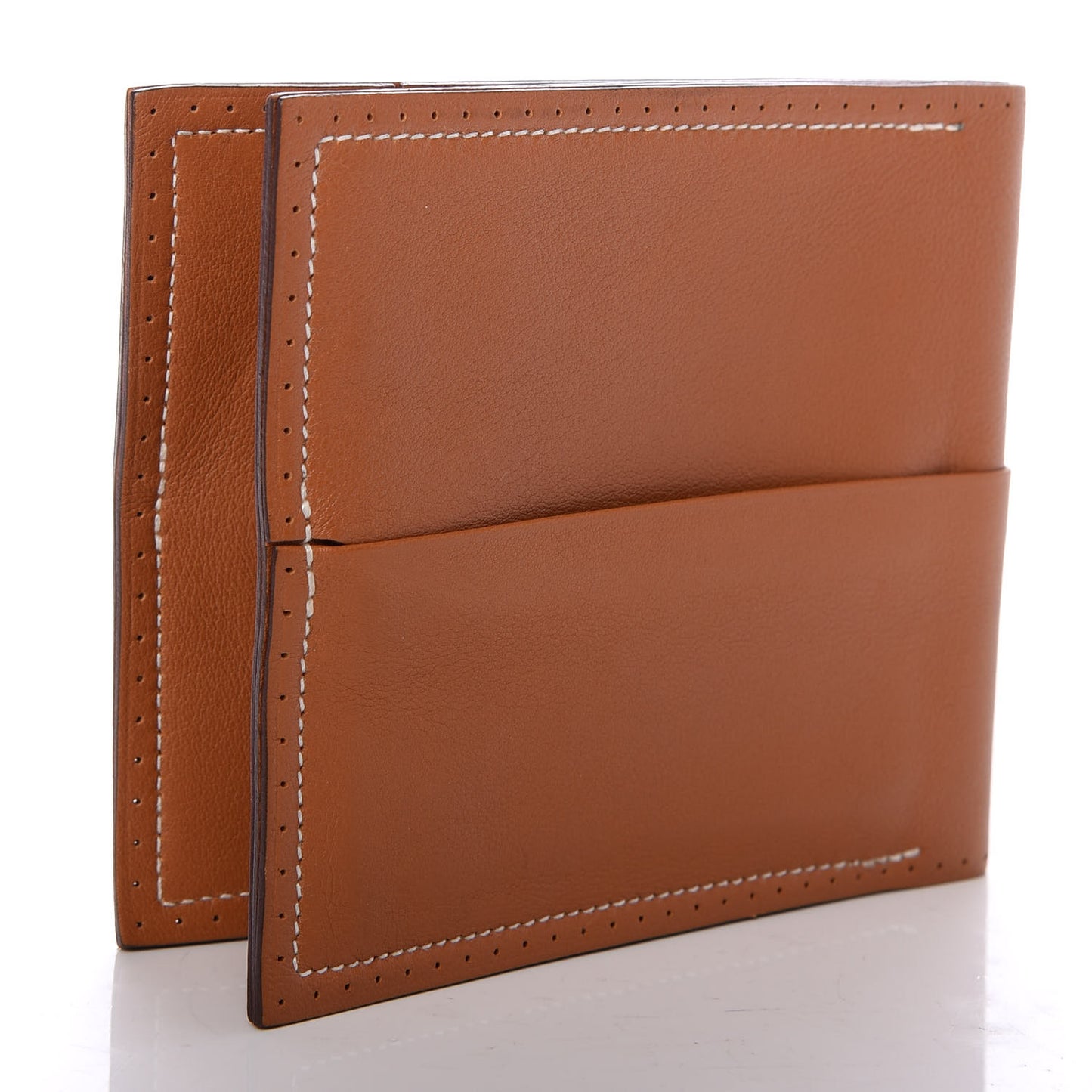Swift Perforated Billfold Wallet Gold