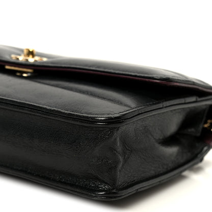 Chanel Lambskin Chevron Quilted Wallet On Chain WOC Black 11 of 11