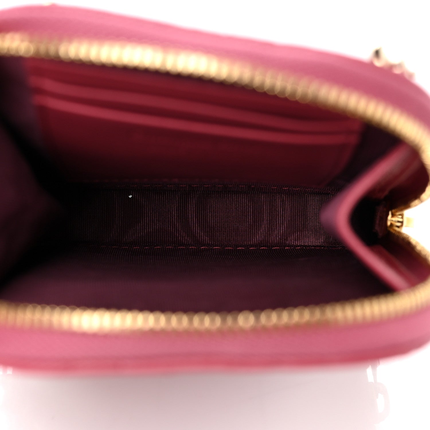 Christian Dior Lambskin Cannage Lady Dior Phone Holder Red 4 of 8
