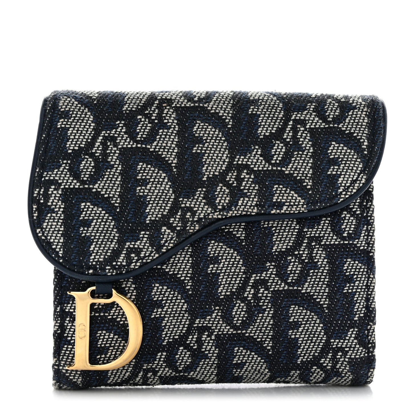 Monogram Compact Saddle Wallet Blue