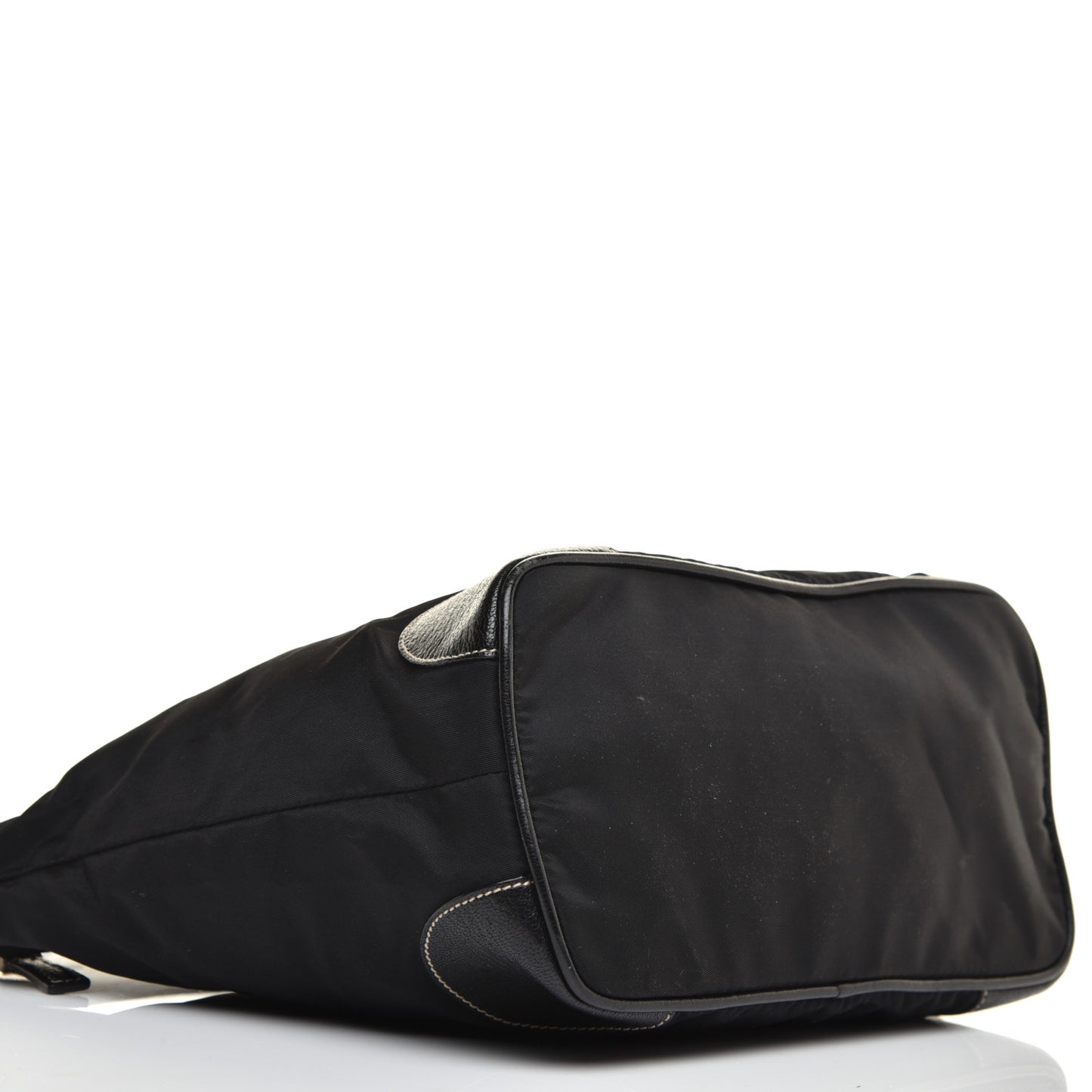 Tessuto Nylon Vitello Daino Hobo Black