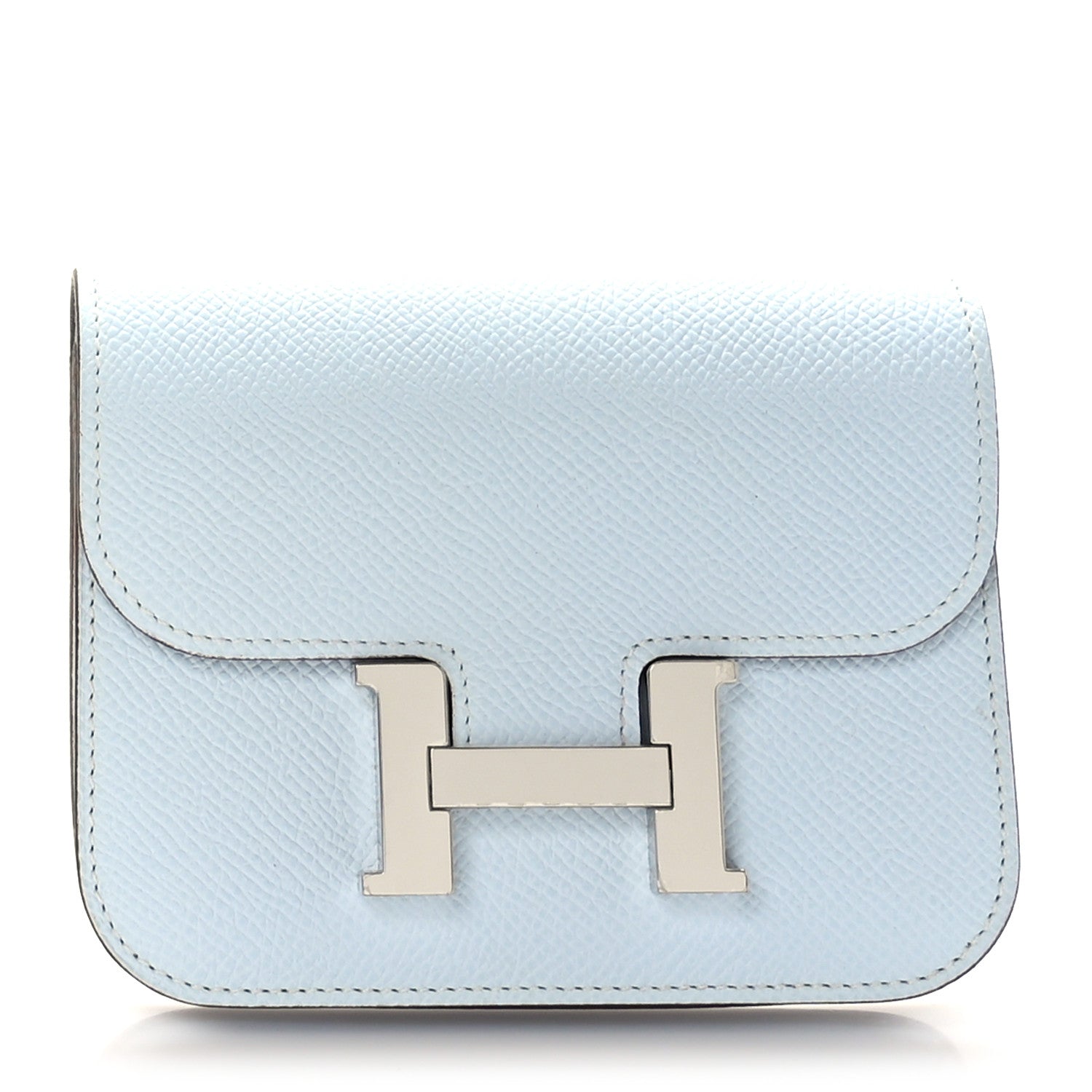 Hermes Epsom Constance Slim Wallet Bleu Brume 2 of 11