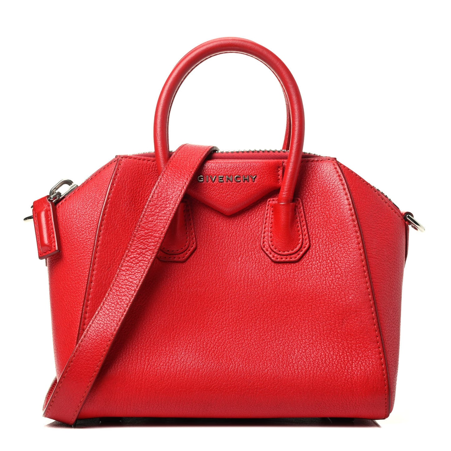 Sugar Goatskin Mini Antigona Red