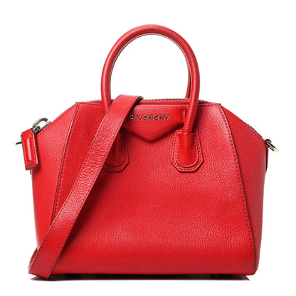Givenchy Sugar Goatskin Mini Antigona Red 1 of 3