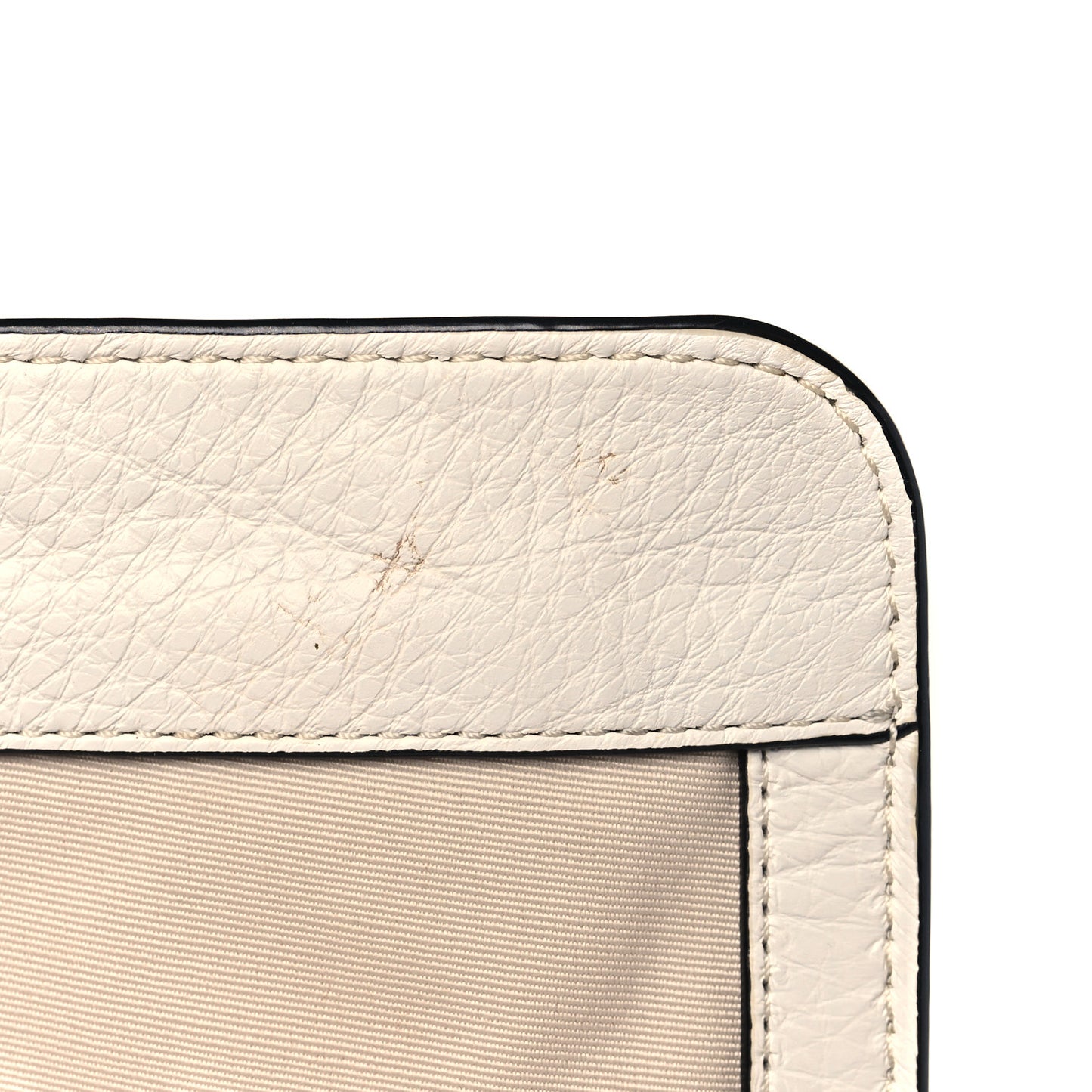 Calfskin Collage Crossbody Bag Off White