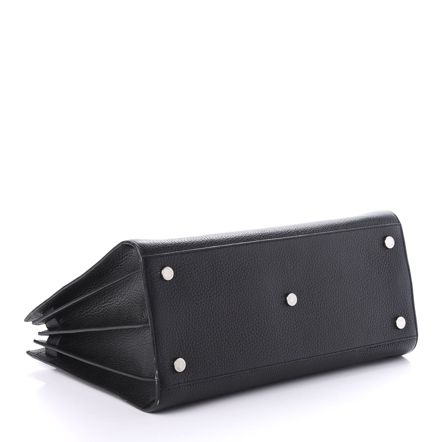 Grained Calfskin Large Sac De Jour Carryall Black