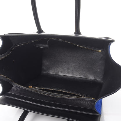 Celine Elephant Calfskin Suede Mini Tri-Color Luggage Sand 5 of 12