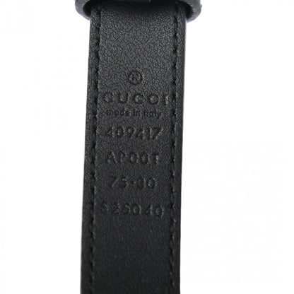 Gucci Calfskin Double G 20mm Belt 75 30 Black 5 of 5