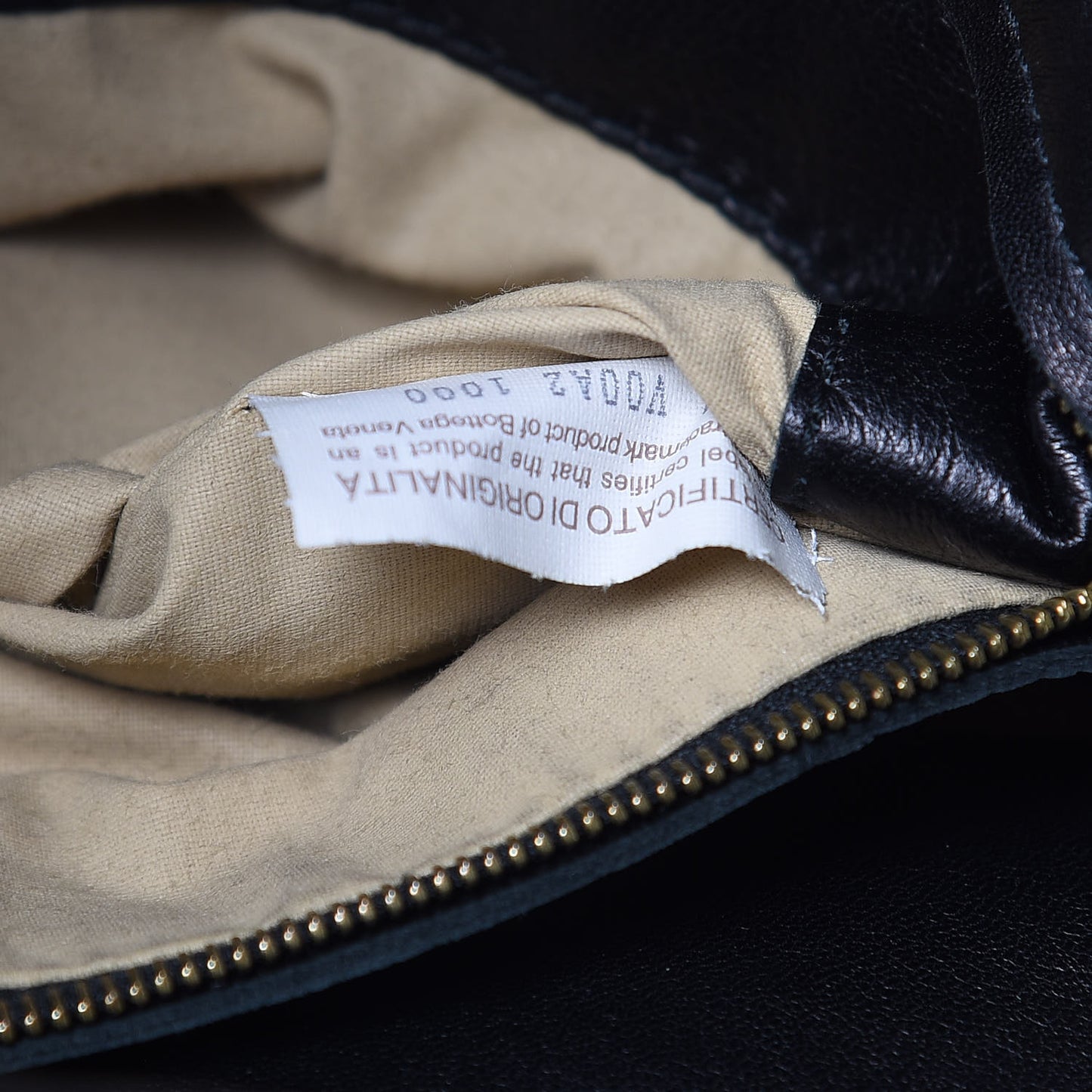 Nappa Intrecciato Flap Shoulder Bag Black