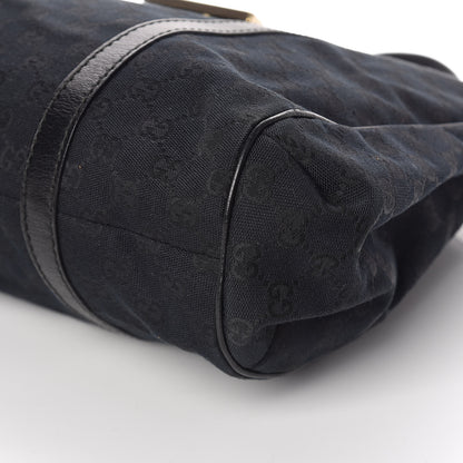 Gucci Monogram Web Large New Ladies Hobo Black 6 of 10