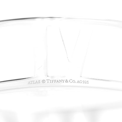 Tiffany Sterling Silver Atlas Open Bangle Bracelet 4 of 5
