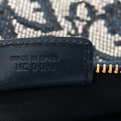 Christian Dior Monogram Mini Saddle Pochette Navy 7 of 10