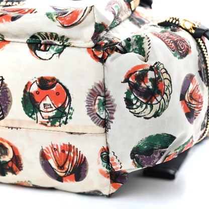 Burberry Prorsum Nylon Pallas Heads Print Medium Rucksack Backpack Natural White 8 of 10