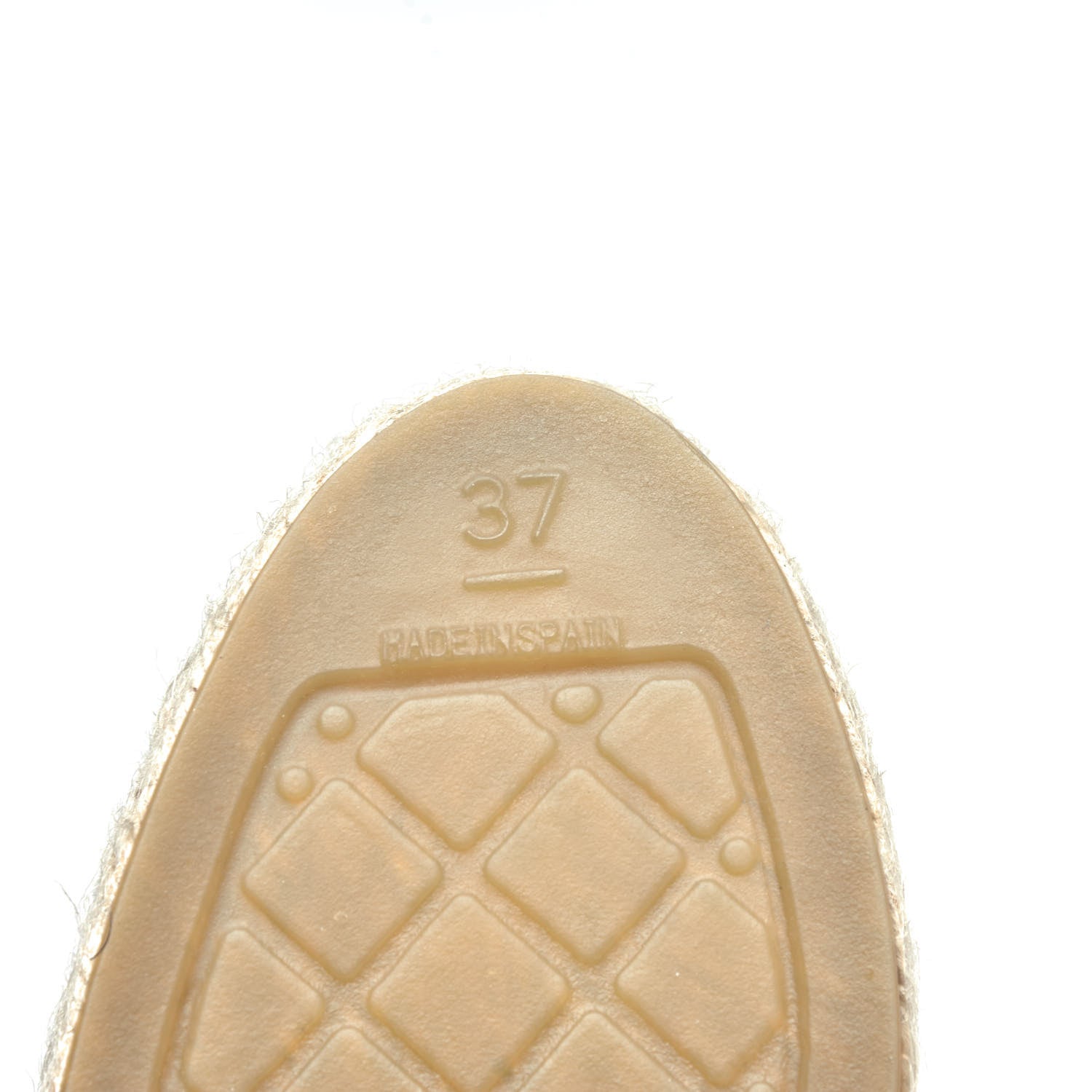 Chanel Lambskin CC Espadrilles 37 White 10 of 12