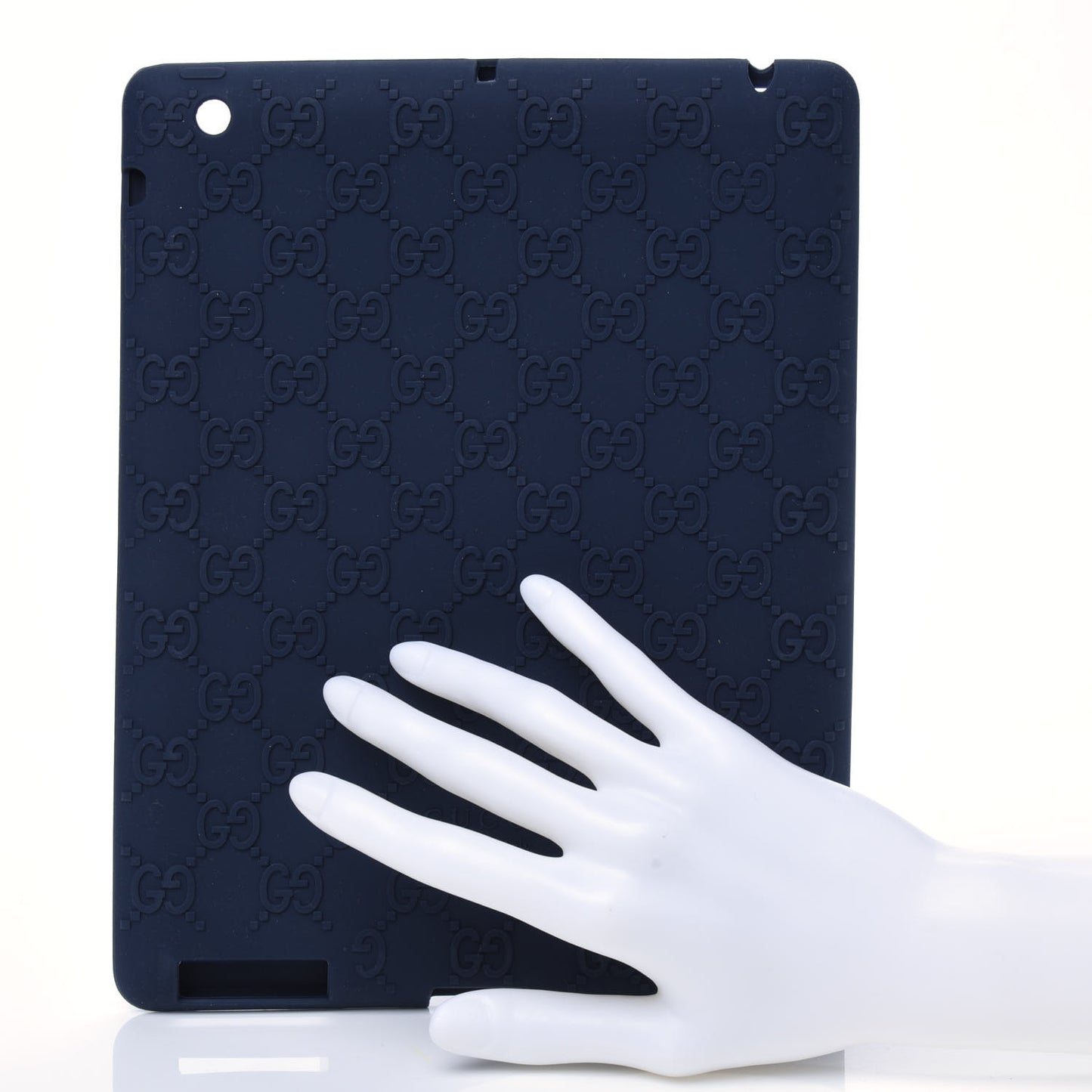 Rubber Guccissima iPad Case Navy