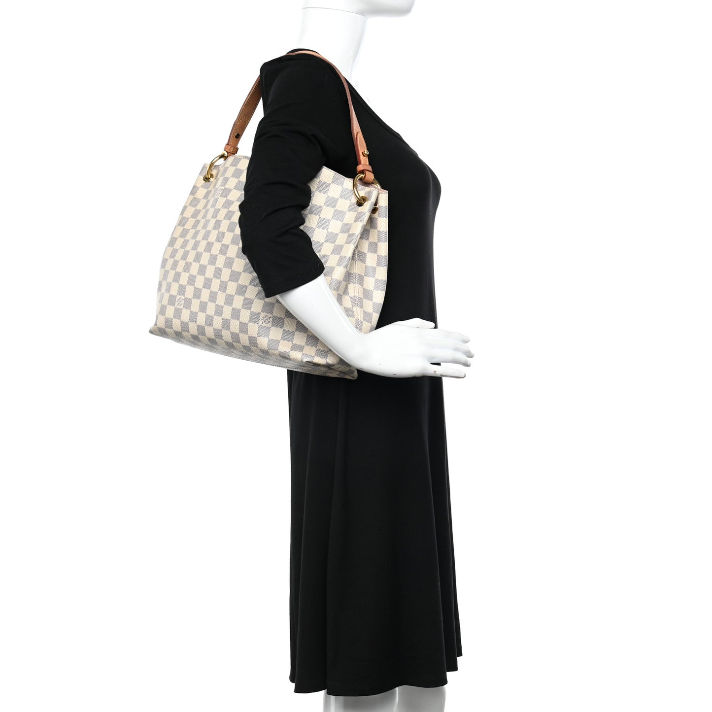 Damier Azur Graceful PM Rose Ballerine
