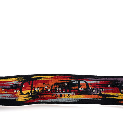 Christian Dior Canvas Embroidered Studded Rainbow Shoulder Strap 3 of 7
