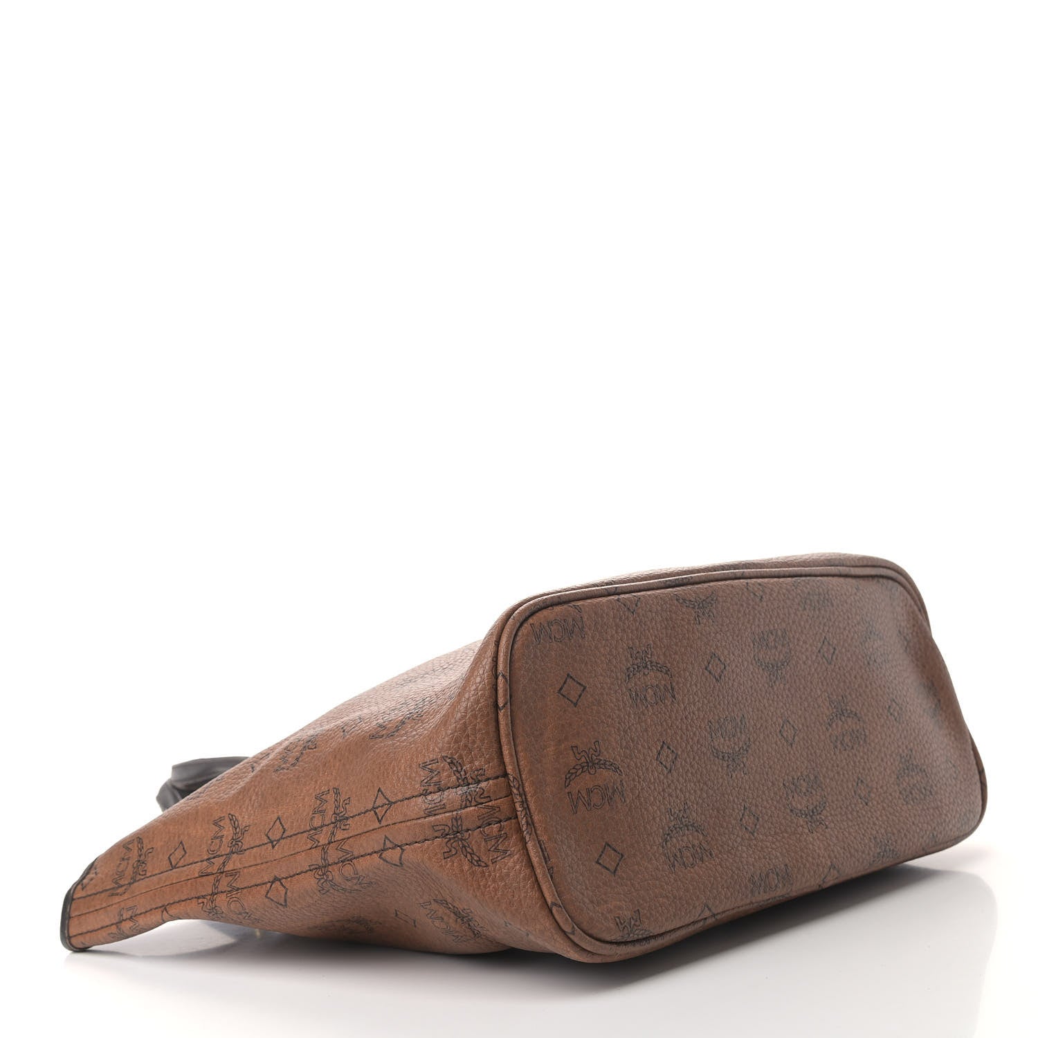 MCM Visetos Dog Bone Shopper Tote Brown 3 of 13
