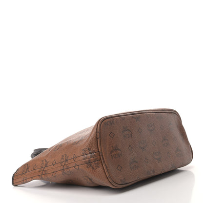 MCM Visetos Dog Bone Shopper Tote Brown 3 of 13