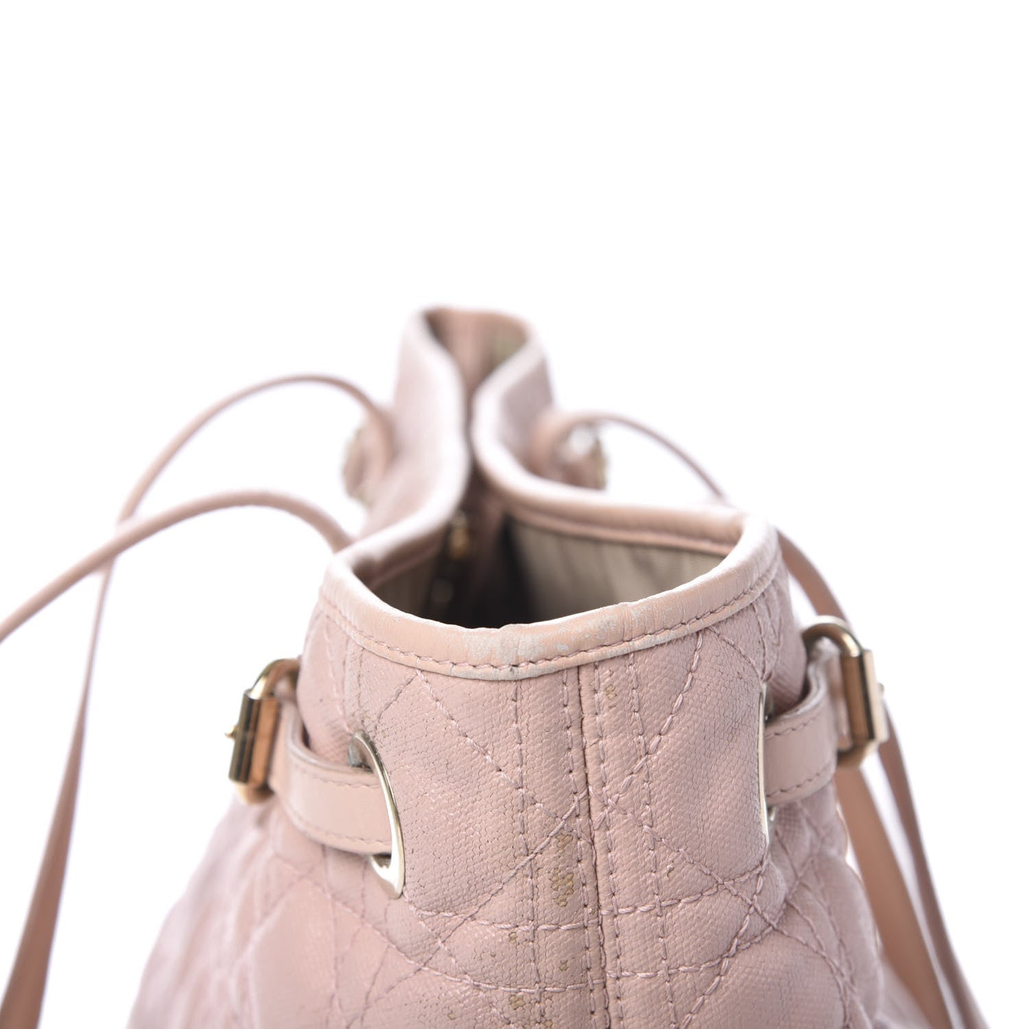 Christian Dior Coated Canvas Cannage Medium Panarea Tote Rosato 12 of 14