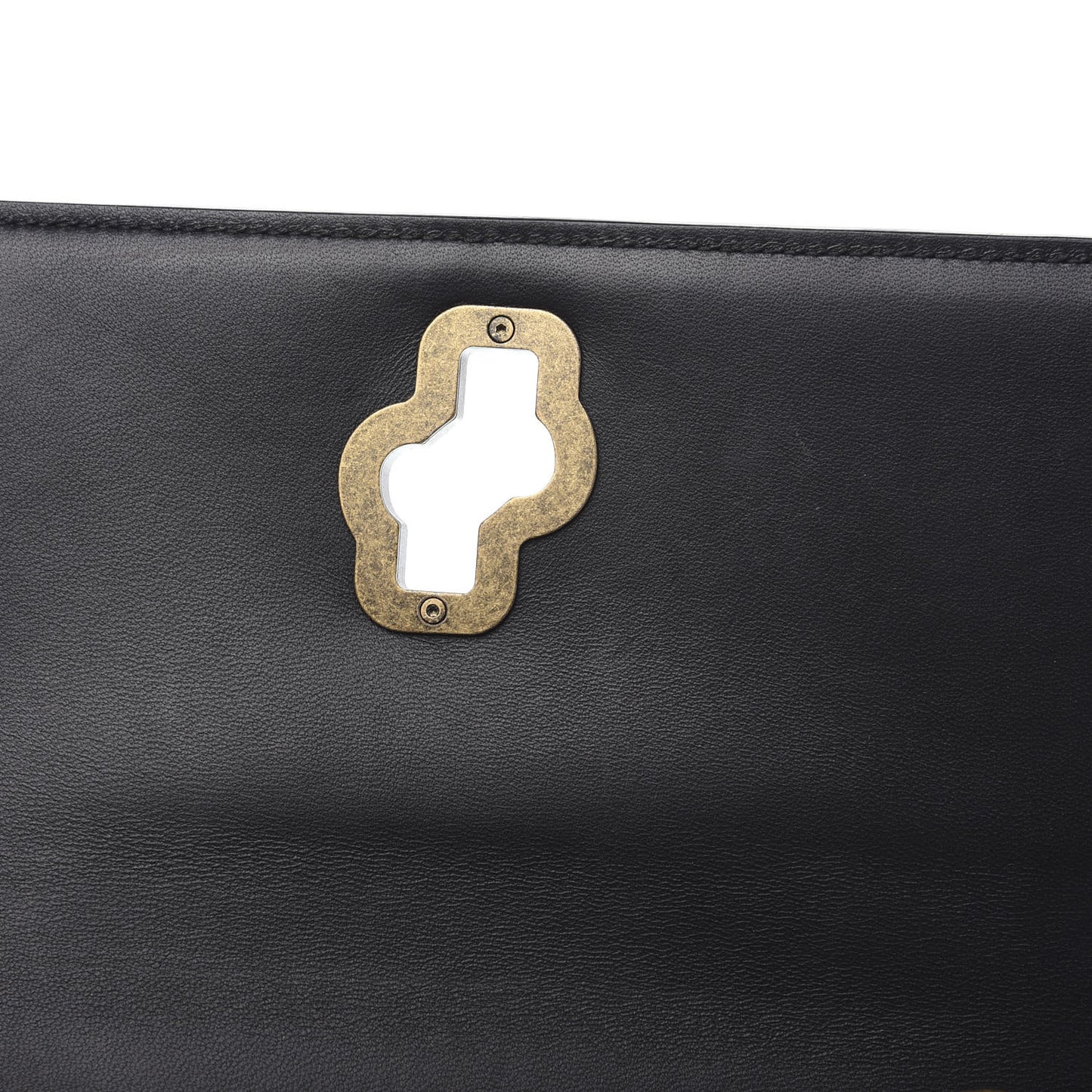 Nappa Spheres Knot Clutch Black
