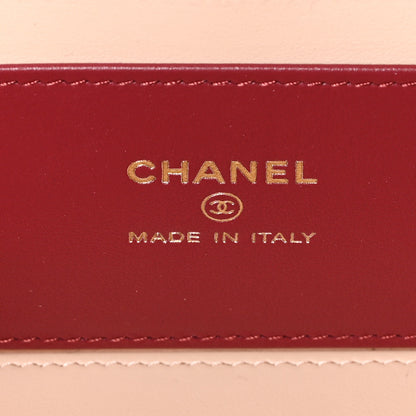 Chanel Shiny Caviar Preppy Coco Long Vanity With Strap Light Pink 4 of 11