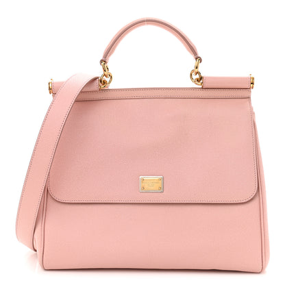 Dolce & Gabbana Dauphine Large Miss Sicily Satchel Rosa Chiaro 1 of 12