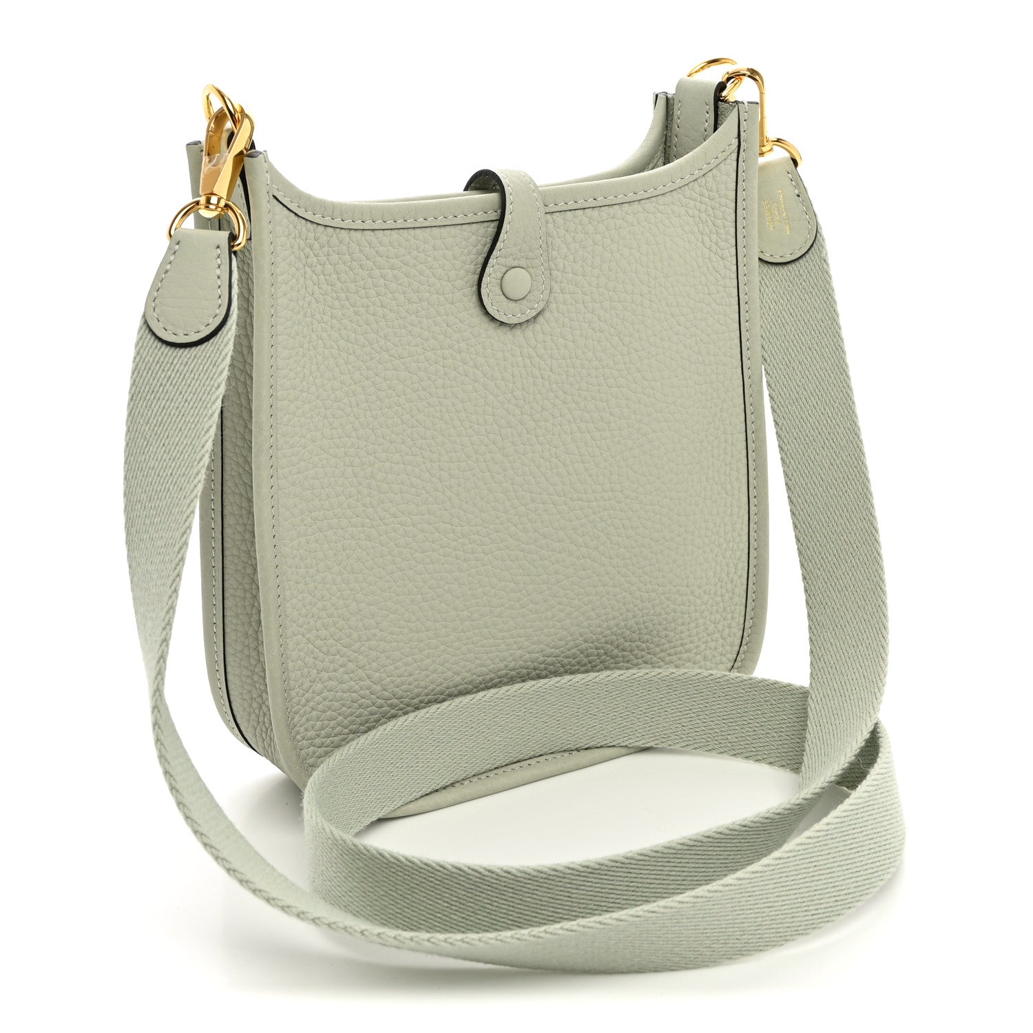 Hermes Taurillon Clemence Amazone Evelyne TPM Gris Neve 3 of 10
