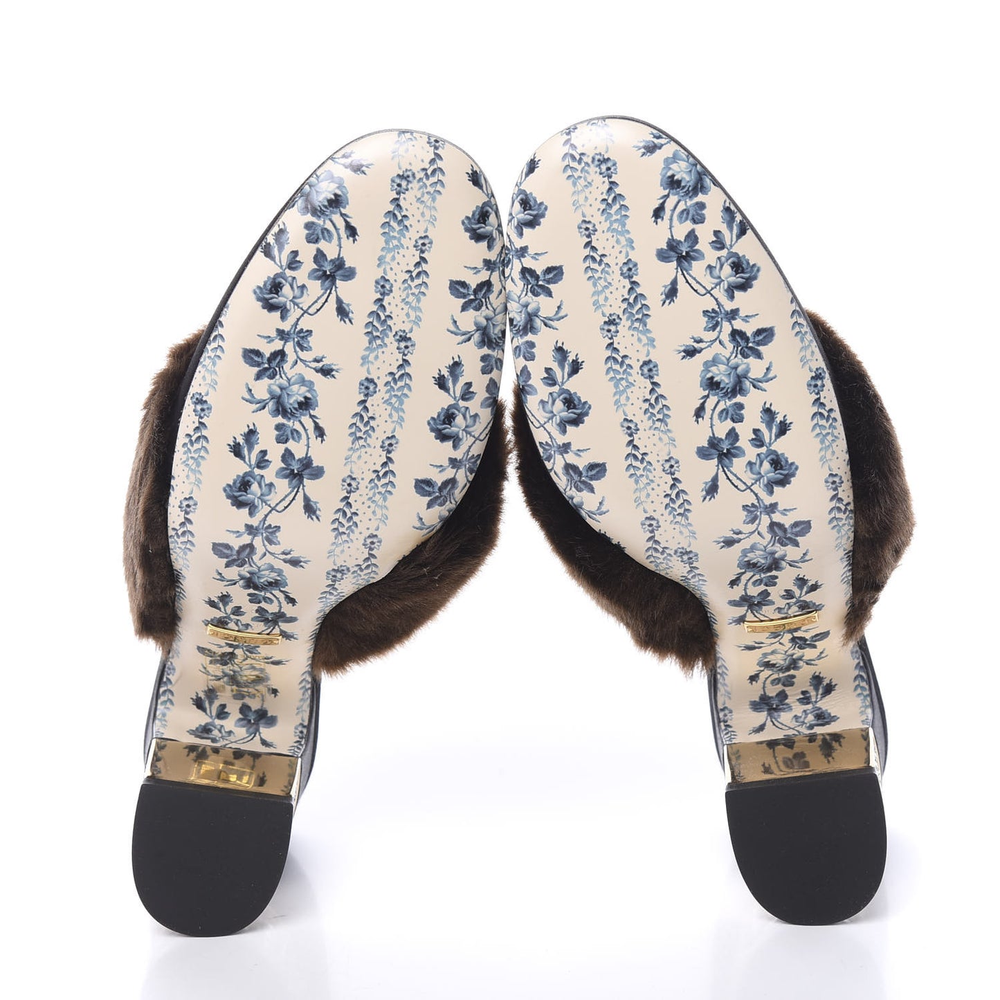 Mink Silk Satin Crystal Candy Mules 37 Scan Brown Black