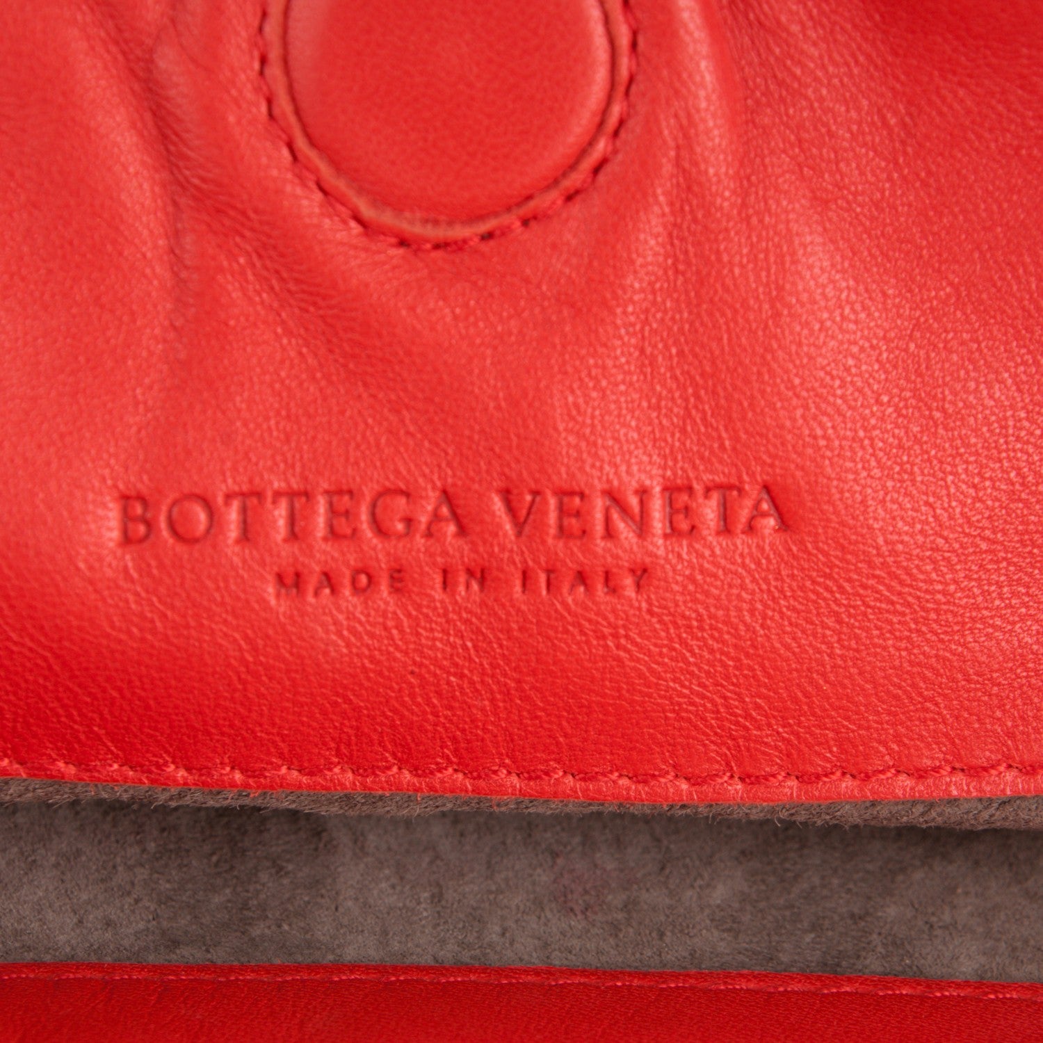 Bottega Veneta Nappa Intrecciato Shoulder Bag Red 6 of 9