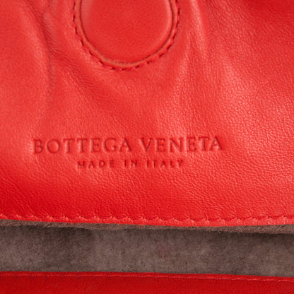 Bottega Veneta Nappa Intrecciato Shoulder Bag Red 6 of 9