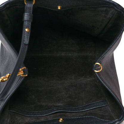 Celine Grained Calfskin Small Folded Cabas Black 5 of 10