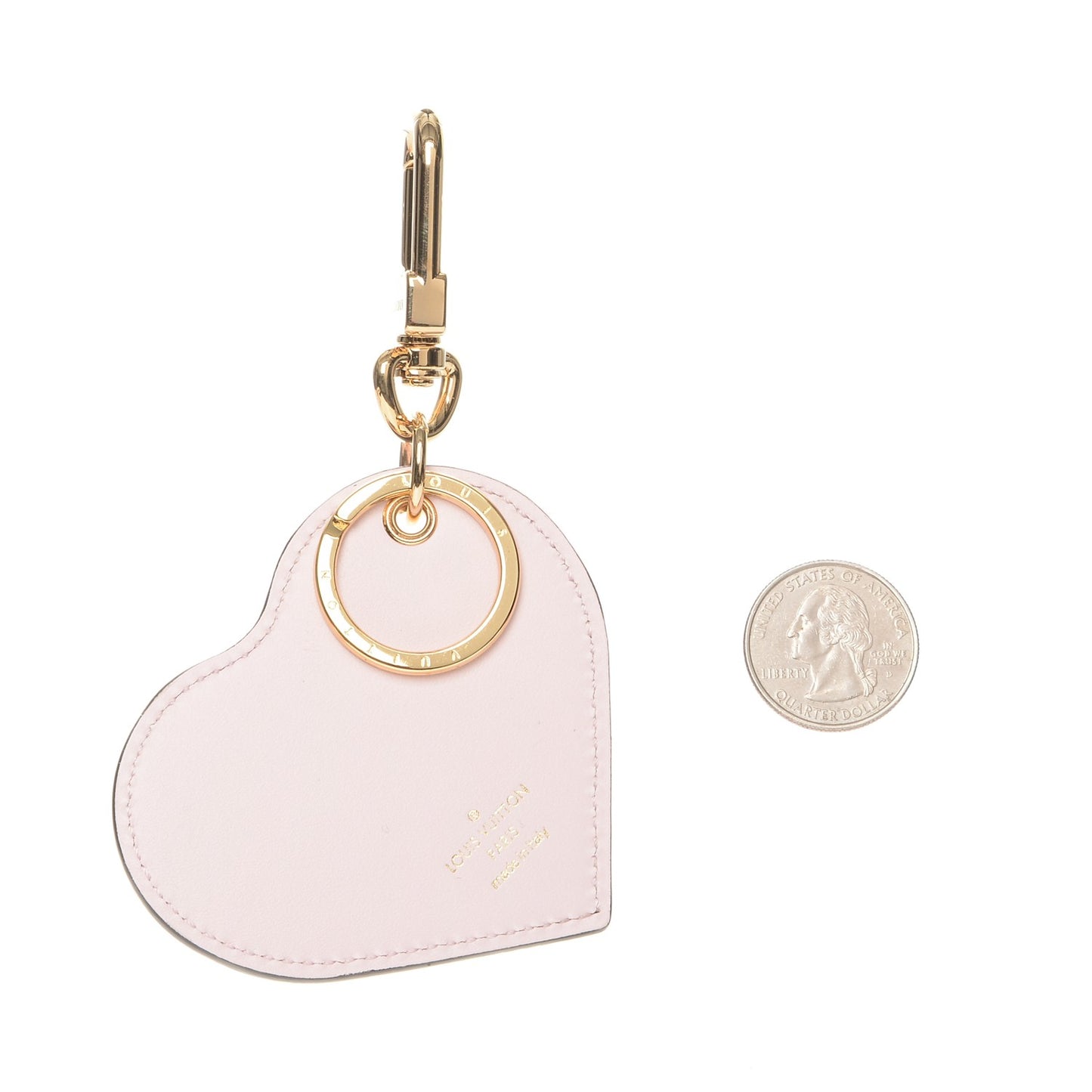 Vernis Degrade Heart Bag Charm Pink