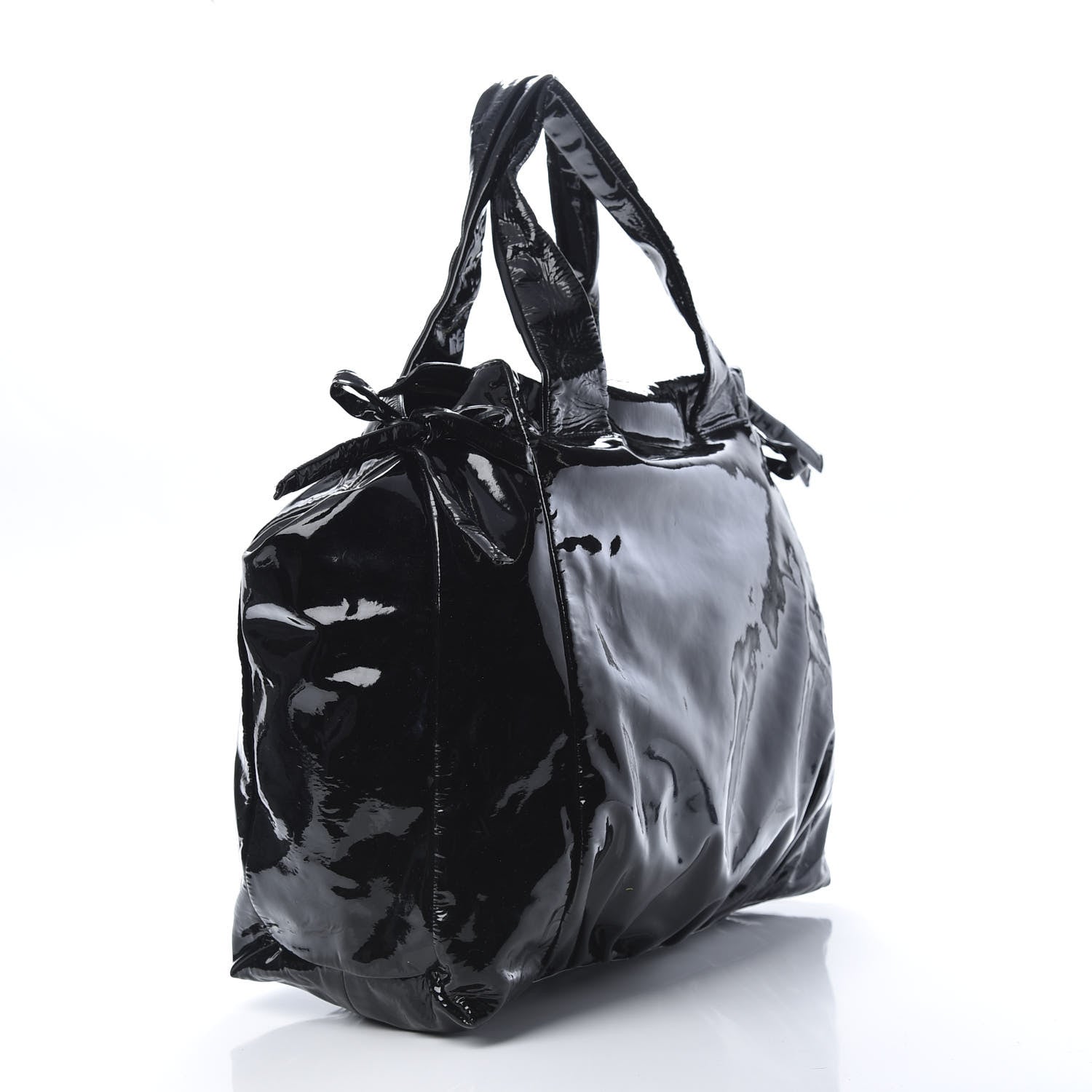 Gucci Patent Large Hysteria Tote Black 3 of 10