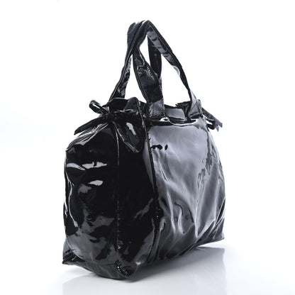 Gucci Patent Large Hysteria Tote Black 3 of 10