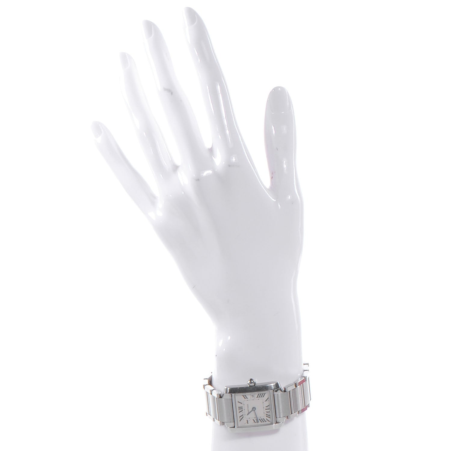 Cartier Stainless Steel 25mm Tank Francaise Quartz Watch 2 of 6
