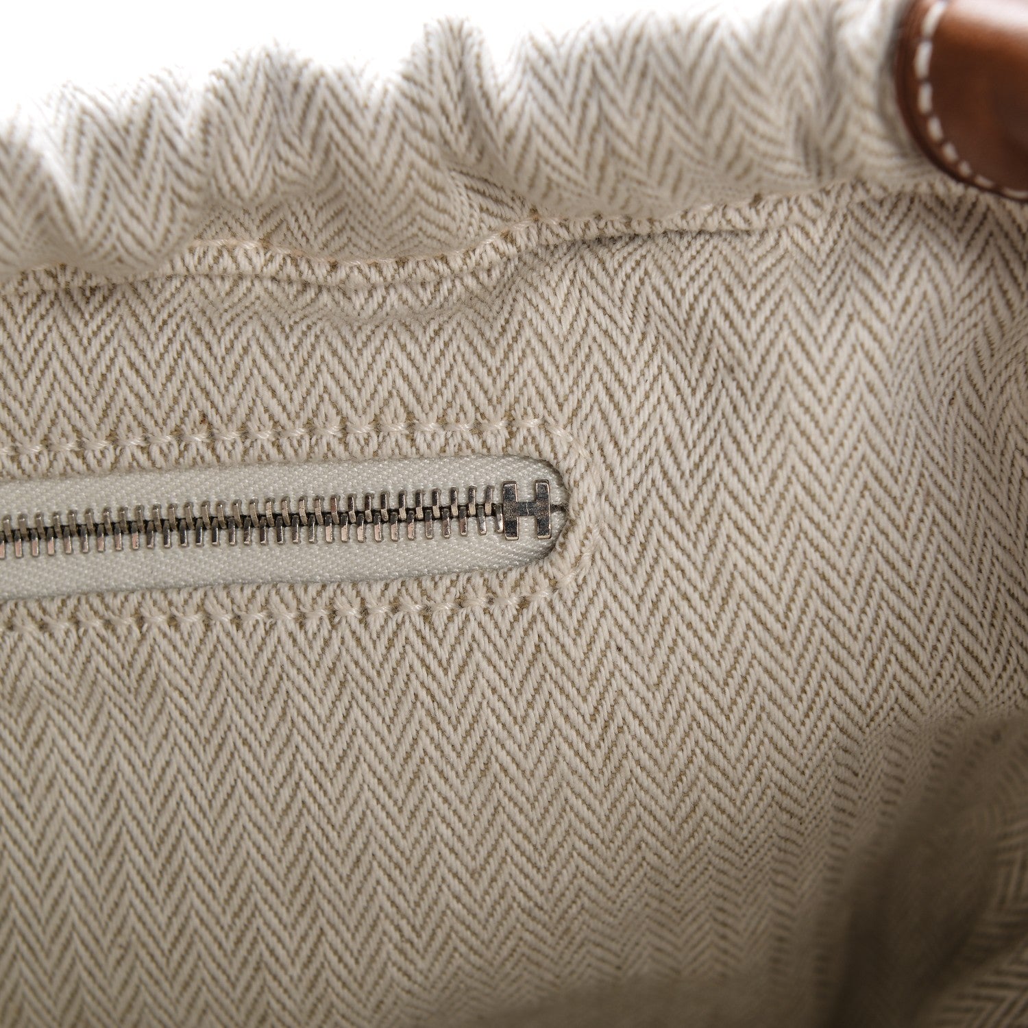 Hermes Canvas Barenia Fourbi 25 MM Pouch Naturel Fauve 9 of 10