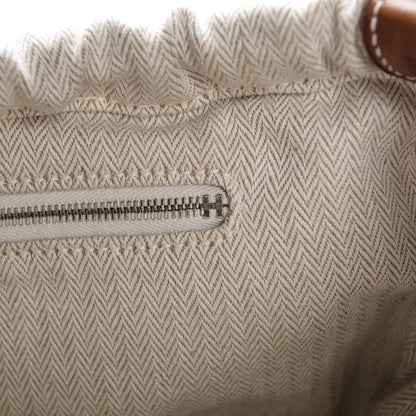 Hermes Canvas Barenia Fourbi 25 MM Pouch Naturel Fauve 9 of 10