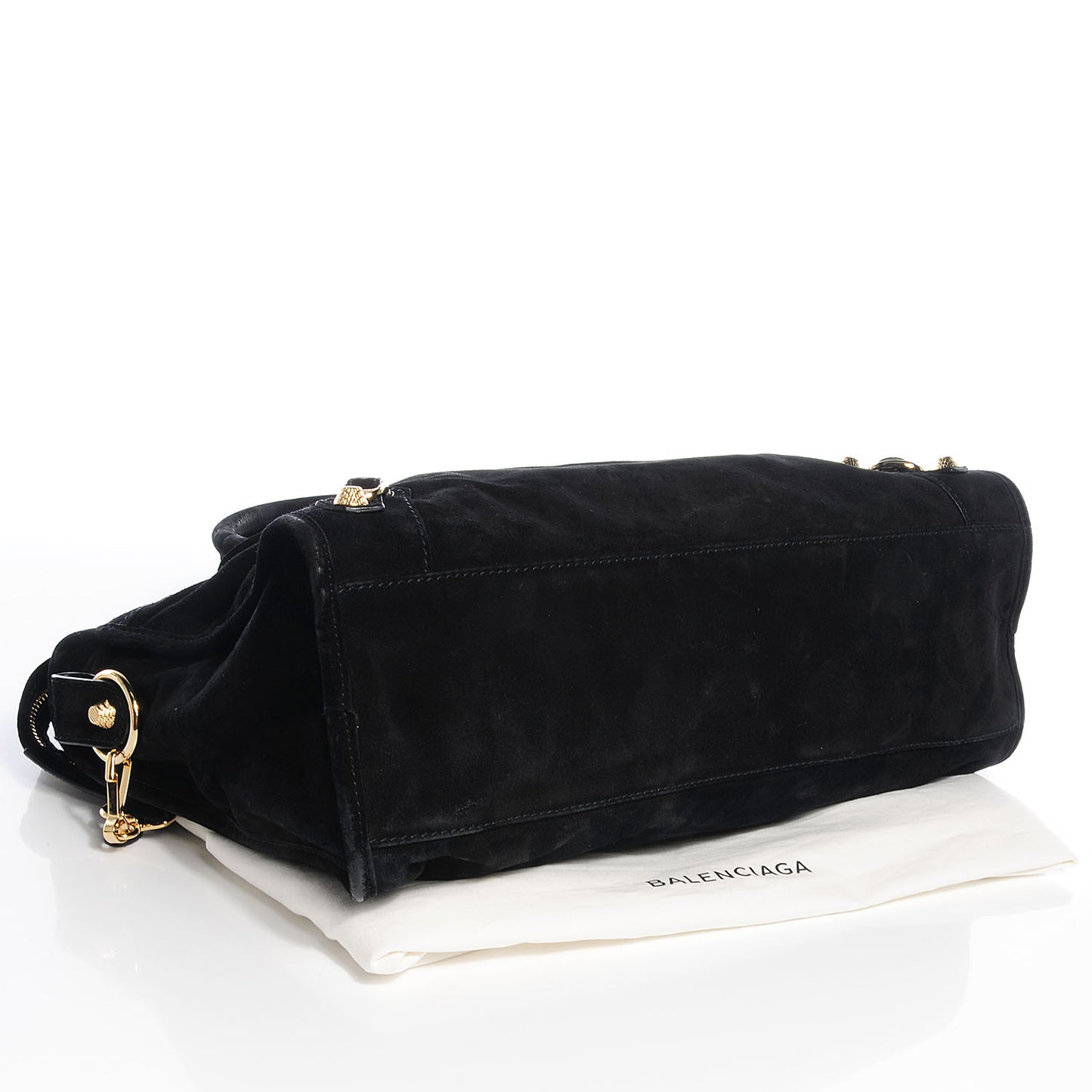 Baby Daim Suede Giant 12 Gold Hardware City Black