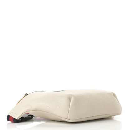 Gucci Grained Calfskin Logo Belt Bag White 4 of 11