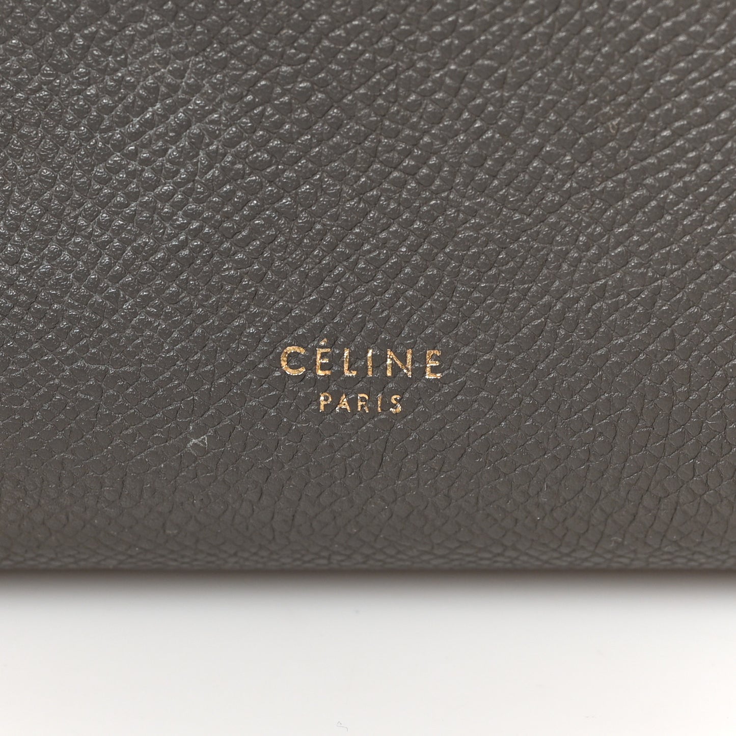 Grained Calfskin Mini Belt Bag Grey